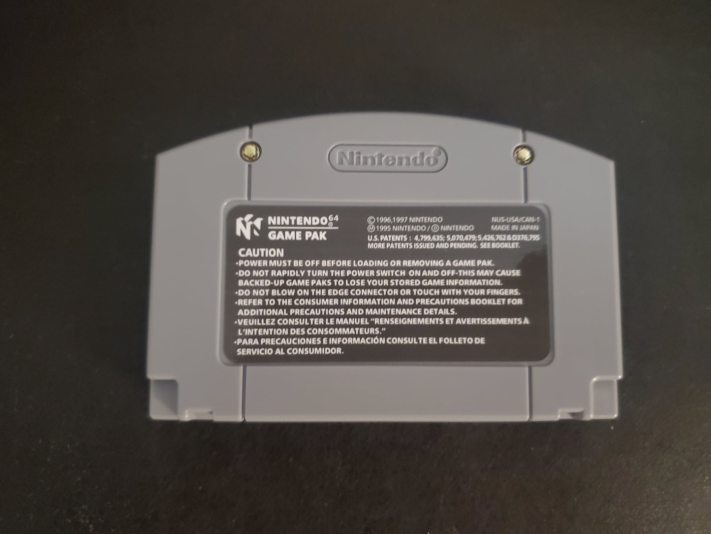 Super Mario 64 N64 Nintendo 64 Video Game Cartridge 1996