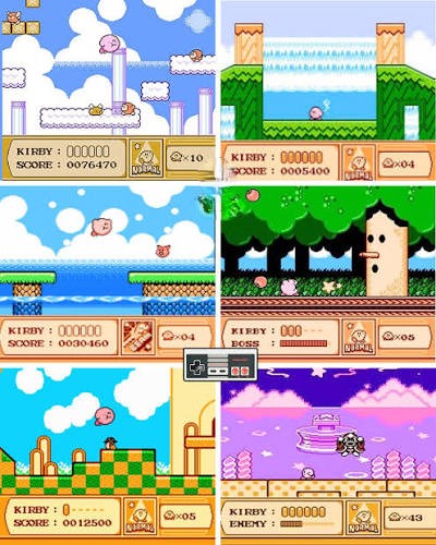 Kirby's Adventure NES Video Game Nintendo Entertainment System 1993