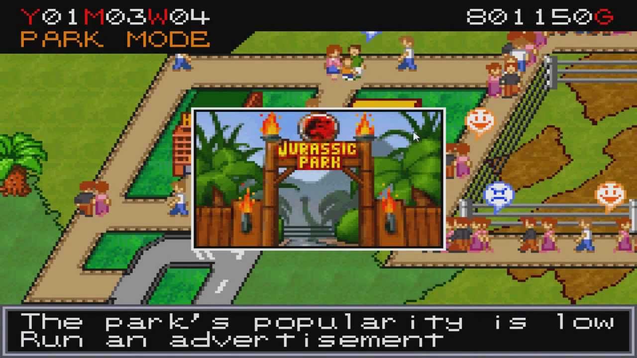 Jurassic Park 3 Park Builder GBA Video Game Boy Advance 2001