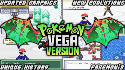 Pokemon Vega GBA ROM Hack Video Game Custom Gameboy Advance